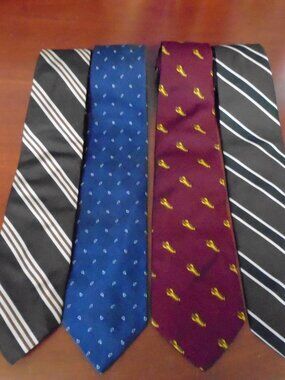 Brook Brothers Lot of 4 Men's Ties